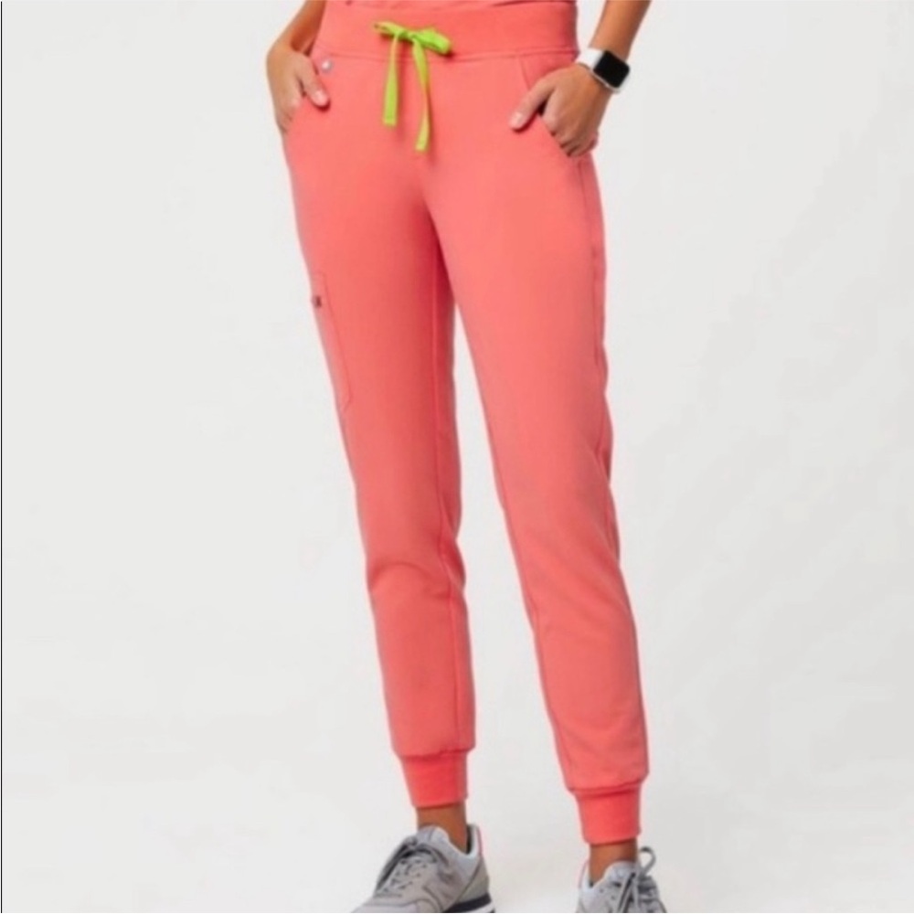 Figs Hot Coral High Waisted Zamora
Joggers S/p